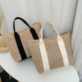 Handcrafted design Wicker handbag Versatile Eco-friendly Bohemian style Beach straw bag Lightweight Natural material Rattan basket bag for Beach vacation Poolside accessory Summer Picnic Casual outing. 