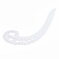 SODIAL(R) 11.8" Long Comma Shaped Plastic Transparent French Curve Ruler Spline. 