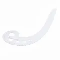 SODIAL(R) 11.8" Long Comma Shaped Plastic Transparent French Curve Ruler Spline. 