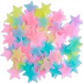 Radium Stars 25 pcs Wall Stickers Night Glowing Stars 25 pcs Plastic Radium Stars For Decoratoin. 