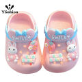 Yfashion Children Cute Cartoon Clogs Summer Beach Slippers Sandals Cave Hole Baby Shoes For Boys Girls Aged 1-4. 