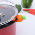 【HOT】 Cute Silicone Pot Lid Anti-Spill Rack Heat-Resistant Anti-Overflow Stoppers Pot Cover Lifter Holder Creative Kitchen Tool Gadget. 