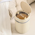 12l Narrow Trash Can With Toilet Brush Wastebasket For Kitchen Bathroom Bedroom Double Waste Basket Bin. 