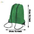Drawstring Backpack Cinch Sack Rucksack for Adults Kids Hiking Green. 