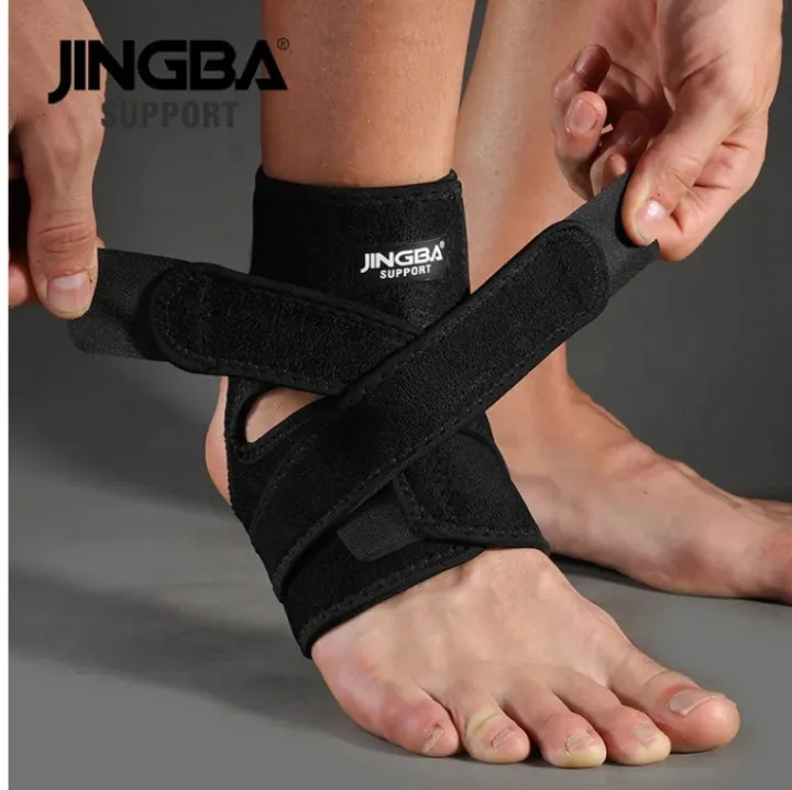 Ankle Support - Adjustable Foot Care Compression Ankle Sleeve Support with Pressurized Joint Socks - Jingba Support