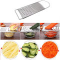 Stainless Steel Vegetable Grater Kitchen Hand-Held Cutter Sharp Flat Premium 3 Way Teeth Carrot Potato Peeler. 
