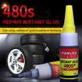 480S Car Rubber Repair Tire Glue Can Quickly Get Back On Road And Patch Tires/Work Well In Any Type Of Tires With Strong Adhesion. 