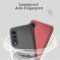 Biruiqu For LG Velvet 5G Shockproof Anti Slip Soft TPU Sandstone Matte Back Case Cover. 