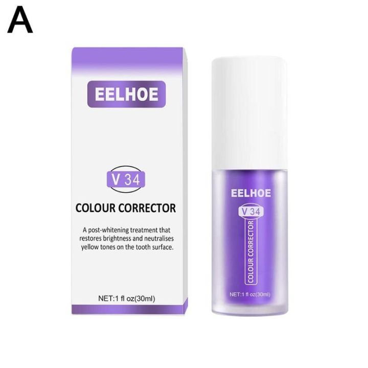Remove Plaque Stains Care Toothpaste V34 Colour Corrector Breathing Freshener Teeth Whitening Toothpaste Mouth Teeth Sensit K1S6