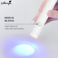Monja Mini Portable 3 Leds Handheld Lamp USB Flashlight UV Lamp Adhesive Glue Nail Dryer Quick Drying Lamp DIY Makeup Tools. 