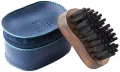 Bombay Shaving Company Pocket Size Beard Brush made with Sheesham Wood and Free Faux Leather Pouch FROM INDIA (SAM). 