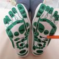 2PCS Foot Massage Foot Point Diagram Acupoint Socks Acupressure Reflexology Socks Yoga Foot Massage Socks With Massage Sticks. 