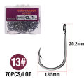 1 Box High Carbon Steel Circle Fishing Hooks Freshwater Fishhook Hole Tackle. 