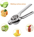 2 in 1 Stainless Steel Lemon Squeezer & Bottle Opener Hand Manual Juicer Kitchen Tools for Lime Lemon Orange Fruits Juicer Lemon Press Citrus Squeezer. 