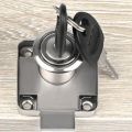 2PCS Iron Cabinet Drawer Latch Locks Matching Key Drawer Lock Bolt Cam Lock Furniture Desk Lock Wardrobe Cabinet Home Hardware. 