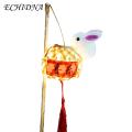 Festival Lantern Handmade Bamboo Rabbit Lantern for Mid-autumn Festival Chinese Style Glowing Portable Decoration Perfect for Holiday Parties Children's Diy Crafts Unique Gift Idea Easy to Make. 
