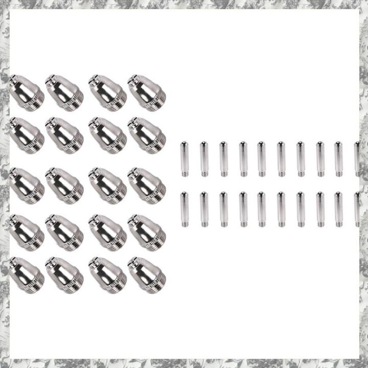 CGearuppt 40Pcs AG60 Plasma Cutting Torch Consumable SG55 Plasma Cutter Kit 60A -60 Plasma Torch Tip Electrode Nozzle