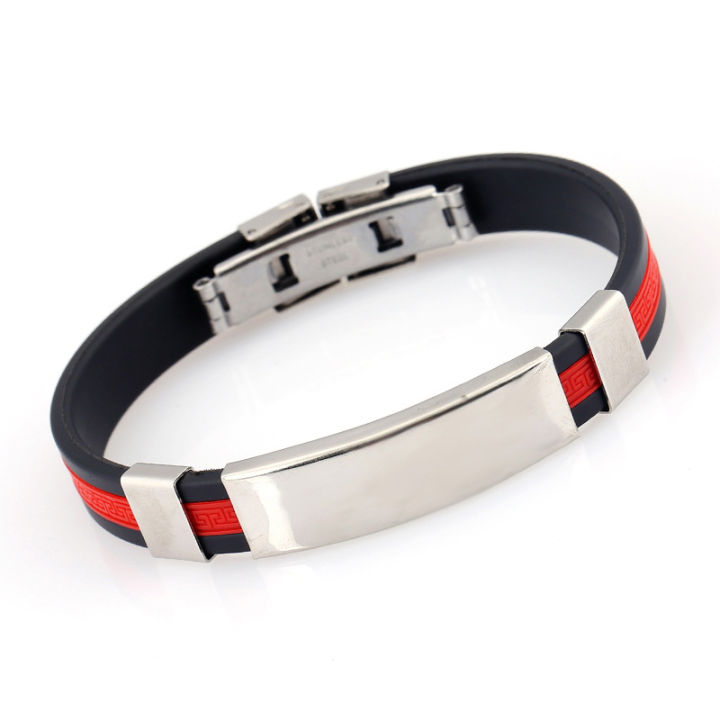%E3%80%90Grand%20Sale%E3%80%91Titanium%20Steel%20Personalized%20Korean%20Style%20Glow%20Men's%20Silicone%20Trendy%20Men's%20Stainless%20Steel%20Jewelry%20Bracelet%20-%20Image%205