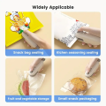 Rechargeable Mini Food Sealer USB Powered 2 in 1 Heat Sealing and Cutting Machine Compact Plastic Snack Bag Sealer for Chips Nut. 