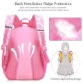 [School Bag] Girls 1-3-6 Grade Cartoon Cute Princess Backpack, Children's Kids Backpack. 