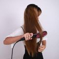 Sonashi Simply Straight Ceramic Hair Straightening Brush - Advanced LCD Display Electric Brush for Smoother, Shinier Hair. 