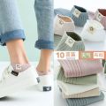 Summer Cute Women's Socks Socks 5 Double Low-Top Korean Style Yaloo / Ankle Socks Students' Socks 10 Thin [] Shallow Mouth. 