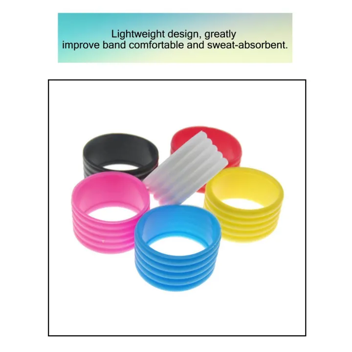 5x5%20Packs%20Tennis%20Racquet%20Grip%20Ring%20Sweat%20Absorbing%20Badminton%20Grip%20Band%20Black%20-%20Image%204