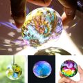 Glass Chandelier 60MM Mandala Suncatcher Clear DIY Crafts Mandala Pendant Flower Faceted Round Prisms Wedding Decorations. 
