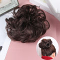 Curly Messy Bun Hair Piece Scrunchie Natural Look Wig Hair Ring Fluffy Hair Decor Girl Ponytail Hair Extension Wrap 1Pcs. 