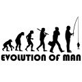Car Sticker The Evolution Of Man Fisherman Fishing Funny Automobiles Motorcycles Exterior Accessories Vinyl Decal. 
