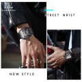 LouisWill Watches Fashion Men Watches Business Casual Wristwatches Silicone Strap Quartz Watch Luminous Watch Skeleton Dial Watch 3ATM Waterproof Watch With Calendar Luminous Pointers. 