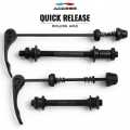 Bicycle Hub Axle Quick Release Front and Rear Alloy Complete Black Finish Quick-Release Axle Bicycle Accessories. 