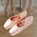 Professional Satin Ballet Pointe Shoes & Ribbon Dance Toe Shoe US3-9 34. 