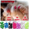 20 s/lot Soft Cat Silicone Nail Caps Soft Cat Paw Pet Nail Protector With Adhesive Glue and Applicator Size XS S M L. 