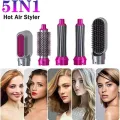 5 in 1 Multifunctional Hair Dryer Styling Tool, The Negative Ion Automatic Suction Hair Curler Detachable ,5-in-1 Multi-Head Hot Air Comb. 