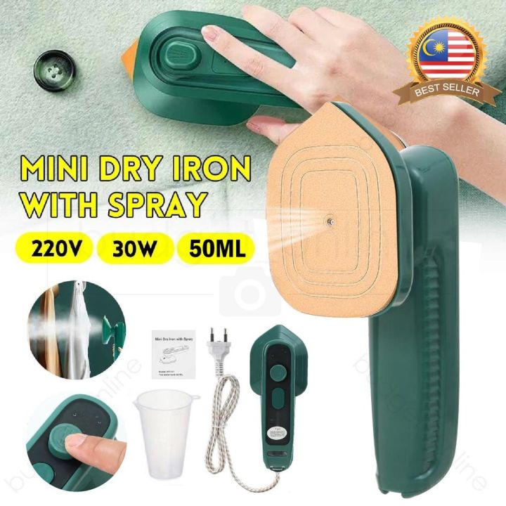 Portable Steam Iron Electric Mini Ironing Machine Handheld Hanging Iron Wet Dry Garment Steamer