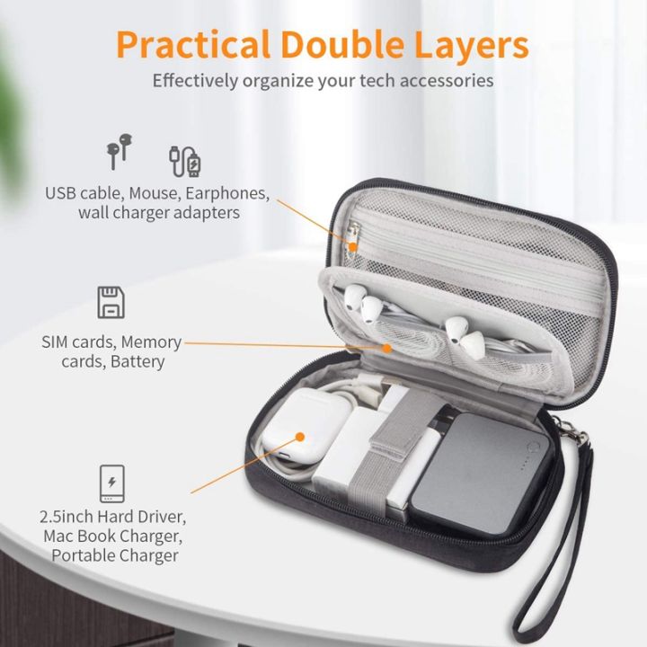 Electronic Organizer, Travel Cable Organizer Bag Pouch Portable Electronic Phone Accessories Storage Multifunction Case