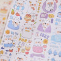 Panda Online Polar Bear Diary Series Washi Masking Tapes Decorative Sticky Paper Tape for Journals Diary DIY Crafts Gift Wrapping. 