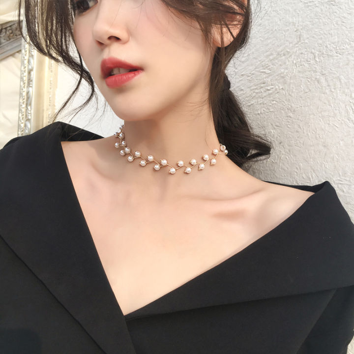 Elegant%20Pearl%20Choker%20Necklace%20Collar%20Necklaces%20Women%20Wedding%20Party%20Clavicle%20Chain%20Necklace%20Jewelry%20-%20Image%209