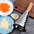 STAINLESS STEEL WOODEN  HAND HELD GRATER. 