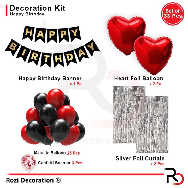Happy%20Birthday%20Decoration%20Combo%20of%205%20Items%20/%20Birthday%20Party%20Decoration%20Black%20Red%20and%20Silver%20Theme.%20Pack%20of%2033%20Pcs%20-%20Image%202