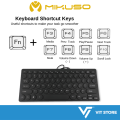 MIKUSO KB-003U Colorful Cute Small USB Keyboard | 78 Keys Wired Slim Portable Office Laptop PC Mini Keyboards Keybord. 