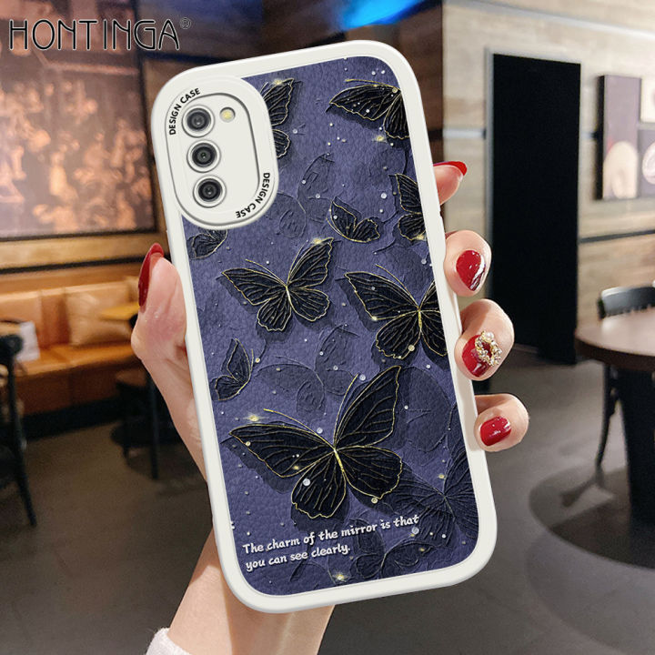 Hontinga%20for%20Samsung%20Galaxy%20A03S%20Back%20Cover%20PU%20Leather%20Black%20Butterfly%20Case%20Soft%20Silicone%20Edge%20Phone%20Cases%20-%20Image%202