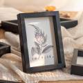 Square Photo Frame Nordic Photo Holder Desktop and Wall Wooden Picture Frame. 