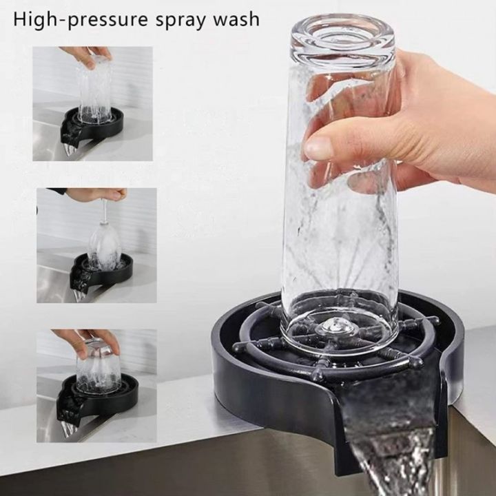 Automatic Glass Rinser for Kitchen Sink, Bottle Cup Washer for Sink ...