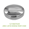 Chrome Front Wheel Center Cover Clip Hub Cap for Ram. 