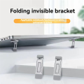 1 Pair Mini Legs Mini Aluminum Laptop Feet Lifter Foldable Laptop Cooling Riser Laptop Stand Radiator for Keyboard Holder. 