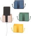 Wall Mounted Organizer Storage Box Remote Control Mounted Mobile Phone Plug Wall Holder Charging Multifunction Holder Stand. 