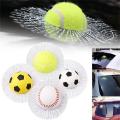 3D Ball Hits Car Window Glass Broken Sticker Car Creative Baseball Football Tennis Style Auto Window Windshield Decals. 