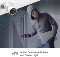 EZVIZ Outdoor Security Camera Dual Lens 1080P, Excellent Color Night Vision, Active Light & Siren Alarm with PIR Motion Detection, Weather Proof, Two-way Talk, the First Dual Lens Security 2.8mm Camera(C3X). 